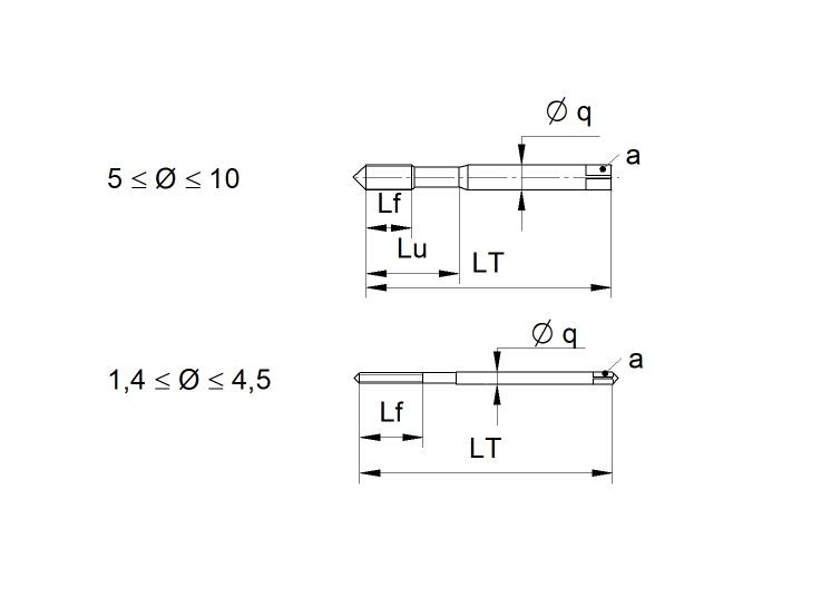 Taraud - a main - M3 x0.50 - (M3x0.50)